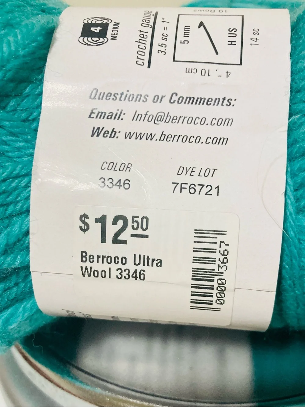 100+ g Berroco Ultra Wool 100% Superwash Wool MADE IN PERU